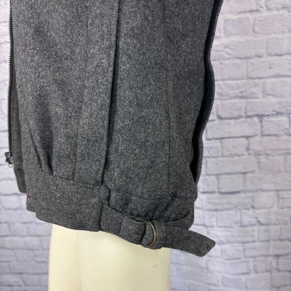 Vintage The American Male 100 % wool gray jacket stand collar size 40 medium - Picture 13 of 17